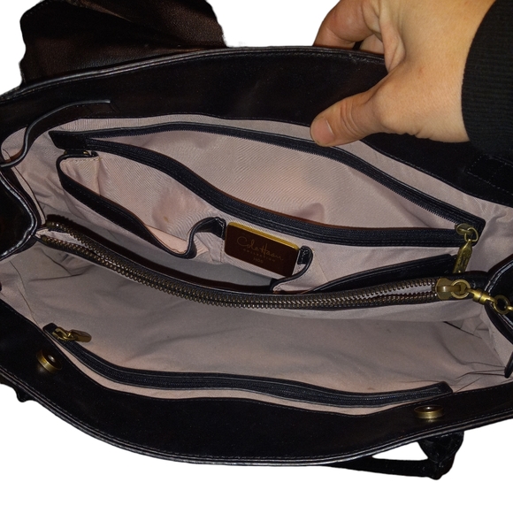 Cole hann vintage black and gold leather purse - Picture 10 of 10